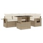 Juego de sofás jardín con cojines 6 pzas ratán sintético beige von , Gartensets - Ref: Foro24-3267888, Preis: 448,29 €, Rabat...