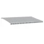 Toldo retráctil manual gris antracita y blanco 600x300 cm de , Toldos - Ref: Foro24-3216032, Precio: 525,84 €, Descuento: %