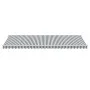 Toldo retráctil manual gris antracita y blanco 600x300 cm de , Toldos - Ref: Foro24-3216032, Precio: 525,84 €, Descuento: %