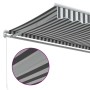 Toldo retráctil manual gris antracita y blanco 600x300 cm von , Markisen - Ref: Foro24-3216032, Preis: 577,94 €, Rabatt: %