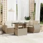 Juego de sofás jardín con cojines 6 pzas ratán sintético beige by , Garden sets - Ref: Foro24-3268518, Price: 531,63 €, Disco...