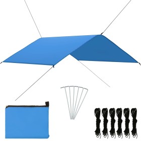 Blue garden awning 4x4 m by vidaXL, Umbrellas - Ref: Foro24-93060, Price: 40,67 €, Discount: %
