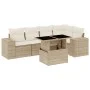 Juego de sofás jardín con cojines 6 pzas ratán sintético beige by , Garden sets - Ref: Foro24-3269148, Price: 492,47 €, Disco...
