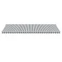 Toldo retráctil automático gris antracita y blanco 600x300 cm by , Awnings - Ref: Foro24-3310242, Price: 490,04 €, Discount: %