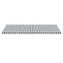 Toldo retráctil automático gris antracita y blanco 600x300 cm by , Awnings - Ref: Foro24-3310242, Price: 490,04 €, Discount: %
