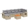 Juego de sofás jardín con cojines beige mezcla 8 pzas ratán PE by , Garden sets - Ref: Foro24-3264958, Price: 482,86 €, Disco...