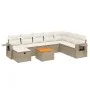 Set de sofás de jardín 9 pzas con cojines ratán sintético beige von , Gartensets - Ref: Foro24-3264985, Preis: 607,50 €, Raba...