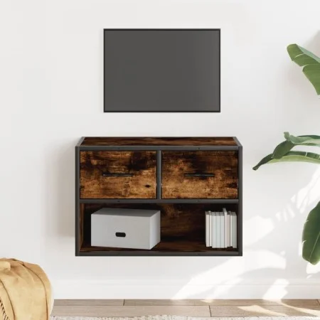 Mueble de TV madera y metal roble ahumado 60x31x39,5 cm von , TV-Möbel - Ref: Foro24-848911, Preis: 41,66 €, Rabatt: %