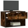 Mueble de TV madera y metal roble ahumado 60x31x39,5 cm von , TV-Möbel - Ref: Foro24-848911, Preis: 41,66 €, Rabatt: %