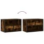 Mueble de TV madera y metal roble ahumado 60x31x39,5 cm von , TV-Möbel - Ref: Foro24-848911, Preis: 41,66 €, Rabatt: %