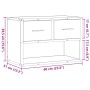 Mueble de TV madera y metal roble ahumado 60x31x39,5 cm von , TV-Möbel - Ref: Foro24-848911, Preis: 51,29 €, Rabatt: %