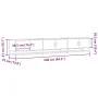 Mueble para TV madera de ingeniería gris Sonoma 240x35x41 cm von , TV-Möbel - Ref: Foro24-3300798, Preis: 130,22 €, Rabatt: %