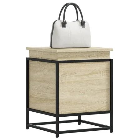 Caja de almacenaje con tapa madera roble Sonoma 40x40x51,5 cm by , Storage baskets - Ref: Foro24-848790, Price: 46,39 €, Disc...
