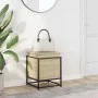 Caja de almacenaje con tapa madera roble Sonoma 40x40x51,5 cm by , Storage baskets - Ref: Foro24-848790, Price: 46,39 €, Disc...