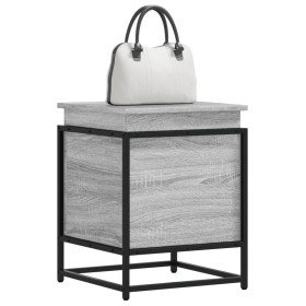 Caja de almacenaje con tapa madera gris Sonoma 40x40x51,5 cm von , Aufbewahrungskörbe - Ref: Foro24-848792, Preis: 46,36 €, R...
