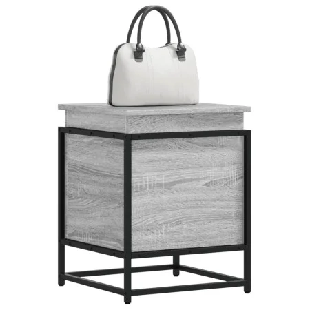 Caja de almacenaje con tapa madera gris Sonoma 40x40x51,5 cm by , Storage baskets - Ref: Foro24-848792, Price: 45,77 €, Disco...