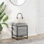 Caja de almacenaje con tapa madera gris Sonoma 40x40x51,5 cm by , Storage baskets - Ref: Foro24-848792, Price: 45,77 €, Disco...