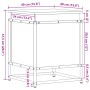 Caja de almacenaje con tapa madera gris Sonoma 40x40x51,5 cm von , Aufbewahrungskörbe - Ref: Foro24-848792, Preis: 46,36 €, R...