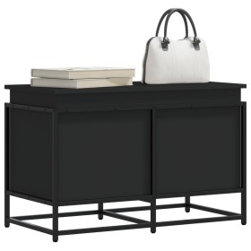 Caja almacenaje con tapa madera ingeniería negro 80x40x51,5 cm von , Aufbewahrungskörbe - Ref: Foro24-848799, Preis: 72,88 €,...