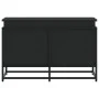 Caja almacenaje con tapa madera ingeniería negro 80x40x51,5 cm de , Cestas para almacenaje - Ref: Foro24-848799, Precio: 71,9...