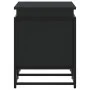 Caja almacenaje con tapa madera ingeniería negro 80x40x51,5 cm de , Cestas para almacenaje - Ref: Foro24-848799, Precio: 71,9...