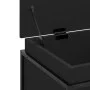 Caja almacenaje con tapa madera ingeniería negro 80x40x51,5 cm de , Cestas para almacenaje - Ref: Foro24-848799, Precio: 71,9...