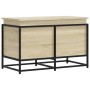 Caja de almacenaje con tapa madera roble Sonoma 80x40x51,5 cm von , Aufbewahrungskörbe - Ref: Foro24-848800, Preis: 68,20 €, ...