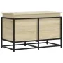Caja de almacenaje con tapa madera roble Sonoma 80x40x51,5 cm by , Storage baskets - Ref: Foro24-848800, Price: 67,38 €, Disc...