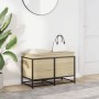 Caja de almacenaje con tapa madera roble Sonoma 80x40x51,5 cm von , Aufbewahrungskörbe - Ref: Foro24-848800, Preis: 68,20 €, ...