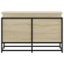 Caja de almacenaje con tapa madera roble Sonoma 80x40x51,5 cm von , Aufbewahrungskörbe - Ref: Foro24-848800, Preis: 68,20 €, ...