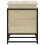Caja de almacenaje con tapa madera roble Sonoma 80x40x51,5 cm von , Aufbewahrungskörbe - Ref: Foro24-848800, Preis: 68,20 €, ...