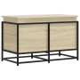 Caja de almacenaje con tapa madera roble Sonoma 80x40x51,5 cm von , Aufbewahrungskörbe - Ref: Foro24-848800, Preis: 68,20 €, ...