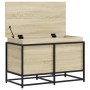 Caja de almacenaje con tapa madera roble Sonoma 80x40x51,5 cm von , Aufbewahrungskörbe - Ref: Foro24-848800, Preis: 68,20 €, ...