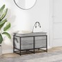 Caja de almacenaje con tapa madera gris Sonoma 80x40x51,5 cm von , Aufbewahrungskörbe - Ref: Foro24-848802, Preis: 70,05 €, R...