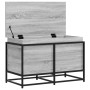 Caja de almacenaje con tapa madera gris Sonoma 80x40x51,5 cm von , Aufbewahrungskörbe - Ref: Foro24-848802, Preis: 70,05 €, R...