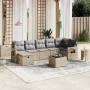 Juego de sofás jardín con cojines beige mezcla 8 pzas ratán PE von , Gartensets - Ref: Foro24-3263825, Preis: 495,16 €, Rabat...