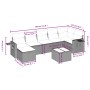 Juego de sofás jardín con cojines beige mezcla 8 pzas ratán PE by , Garden sets - Ref: Foro24-3263825, Price: 494,54 €, Disco...