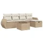 Juego de sofás jardín con cojines 6 pzas ratán sintético beige by , Garden sets - Ref: Foro24-3264094, Price: 445,04 €, Disco...