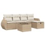 Juego de sofás jardín con cojines 6 pzas ratán sintético beige by , Garden sets - Ref: Foro24-3264094, Price: 411,28 €, Disco...