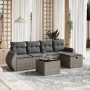Set de muebles de jardín 6 pzas y cojines ratán sintético gris de , Conjuntos de jardín - Ref: Foro24-3264096, Precio: 369,76...