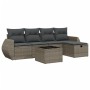 Set de muebles de jardín 6 pzas y cojines ratán sintético gris von , Gartensets - Ref: Foro24-3264096, Preis: 362,48 €, Rabat...