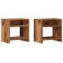 Mesitas de noche 2 uds madera ingeniería envejecida 40x30x40 cm von , Nachttische - Ref: Foro24-855763, Preis: 42,07 €, Rabat...