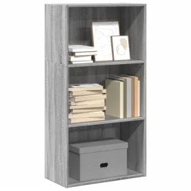Estantería de madera de ingeniería gris Sonoma 60x30x114 cm by , Bookcases and shelves - Ref: Foro24-857904, Price: 50,51 €, ...