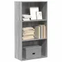 Estantería de madera de ingeniería gris Sonoma 60x30x114 cm de , Librerías y estanterías - Ref: Foro24-857904, Precio: 50,51 ...