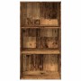Estantería madera de ingeniería color envejecido 60x30x114 cm by , Bookcases and shelves - Ref: Foro24-857906, Price: 60,57 €...