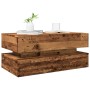 Mesa de centro con luces LED madera envejecida 90x50x40 cm by , Coffee table - Ref: Foro24-857718, Price: 108,10 €, Discount: %