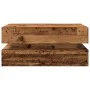 Mesa de centro con luces LED madera envejecida 90x50x40 cm by , Coffee table - Ref: Foro24-857718, Price: 105,39 €, Discount: %
