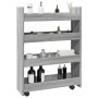 Carro de almacenaje estrecho 4 niveles madera gris Sonoma von , Küchen- und Speisewagen - Ref: Foro24-855264, Preis: 53,26 €,...