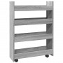 Carro de almacenaje estrecho 4 niveles madera gris Sonoma von , Küchen- und Speisewagen - Ref: Foro24-855264, Preis: 53,26 €,...