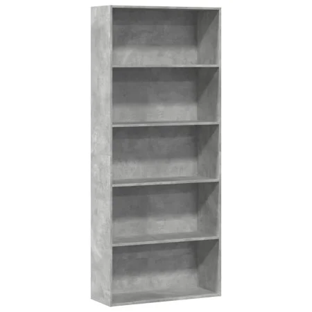 Estantería madera ingeniería gris hormigón 80x30x189cm de , Librerías y estanterías - Ref: Foro24-3314672, Precio: 83,22 €, D...
